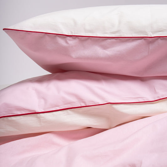 %100 Pamuk Pembe Nevresim Takımı